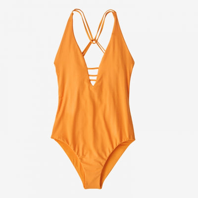 Patagonia Reversible Extended Break 1pc Swimsuit Ripple: Kishu Orange