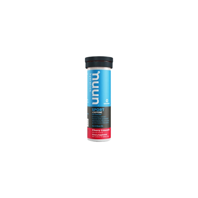 Nuun Sport + Caffeine Hydration Tablets 10 Serving Tube Red/Black