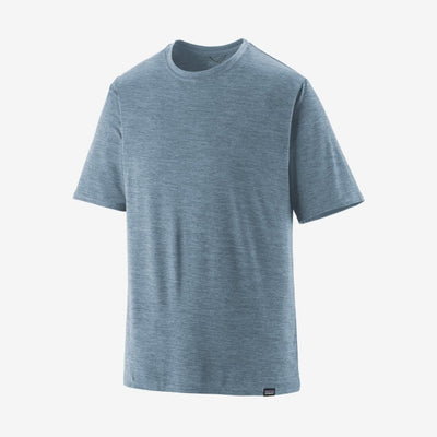 Patagonia Men's Cap Cool Daily Shirt Steam Blue - Light Plume Grey X-Dye
