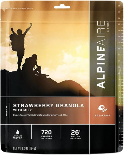 Alpineaire Foods Strawberry Granola with Milk