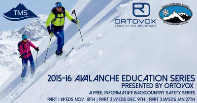 FREE AVALANCHE EDUCATION SERIES AT TMS