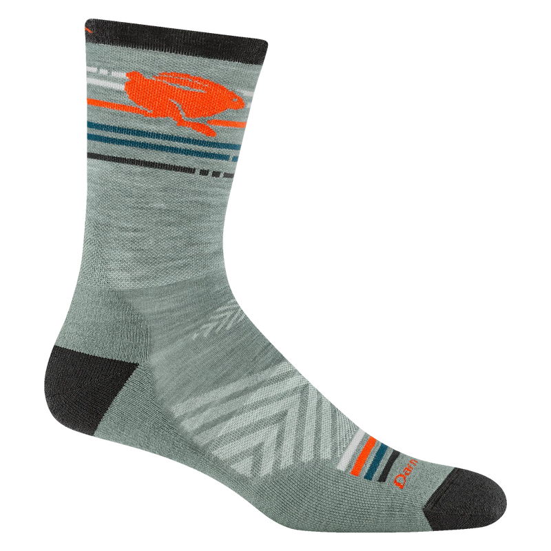 Darn Tough Mens Pacer Micro Crew Ultra-lightweight With Cushion Seafoam