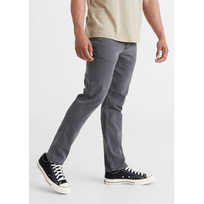 DUER Men's Performance Denim Relaxed Taper Aged Grey