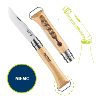 Opinel No.10 Corkscrew With Bottle Opener Knife