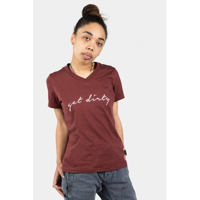 Dovetail Workwear Get Dirty V-Neck Tee Chicory Root