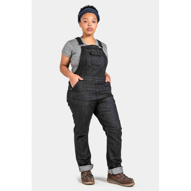 Dovetail Workwear Freshley Overall - Heathered Black Denim Heathered Black Denim