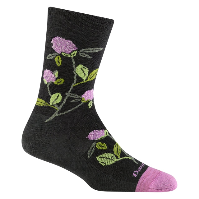 Darn Tough Blossom Crew Lightweight Charcoal