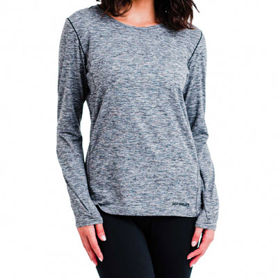 Hot Chillys Clima-tek Crew Grey Heather