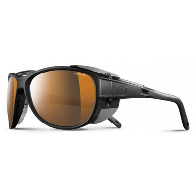 Julbo Explorer 2.0 Sunglasses Matte Black/Black Frame with REACTIV High Mountain 2-4 Lenses