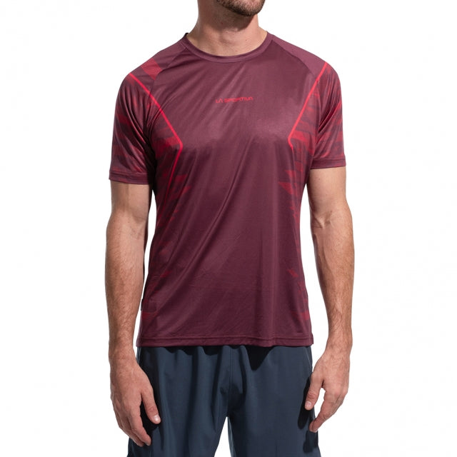 La Sportiva Pacer T-shirt M Redwood/Mountain Red