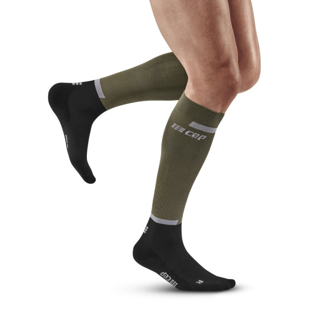 Cep Compression 4.0 Tall Socks Olive/Black