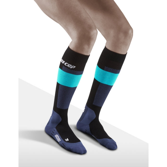 Cep Compression Ski Merino Socks Blue