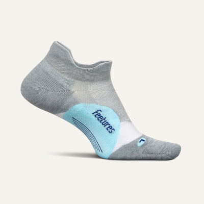 Feetures Elite Light Cushion No Show Tab Gray Sky