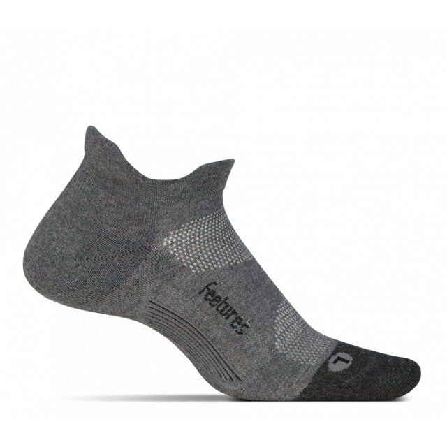 Feetures Elite Max Cushion No Show Tab Gray