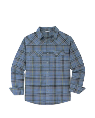 Stio Junction Midweight Flannel Shirt - M`S Stormywthrplaid