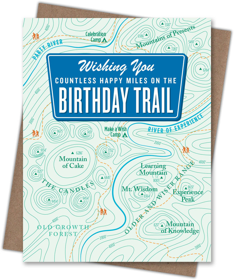 Waterknot Birthday Trail Card