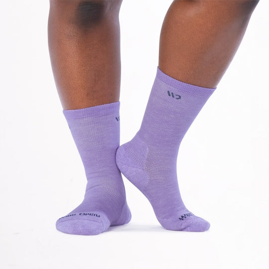 Womens Solid Basic Cushioned Crew
