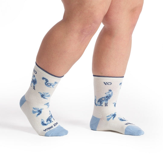 Womens Woodland Wonder Lightweight Micro Crew