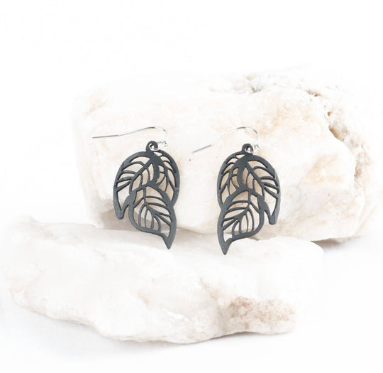 Tiny Tropical Leaf Earring