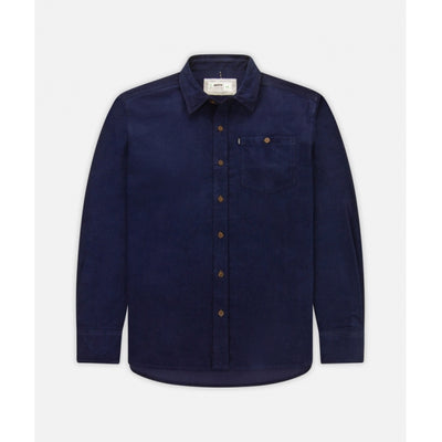 Jetty Life Shoals Corduroy Shirt Navy