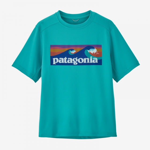 Patagonia Cap Sw T-shirt Boardshort Logo: Subtidal Blue