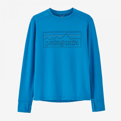 Patagonia L/s Cap Sw T-shirt P-6 Outline: Vessel Blue