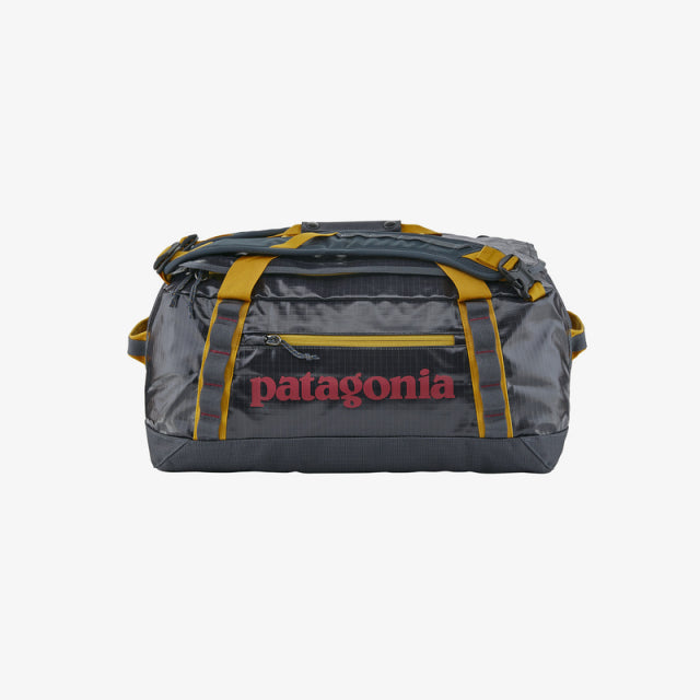 Patagonia Black Hole Duffel 40L Smolder Blue w/Buckwheat Gold