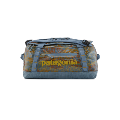 Patagonia Black Hole Duffel 40L Rock Cycle Multi Big: Light Plume Grey