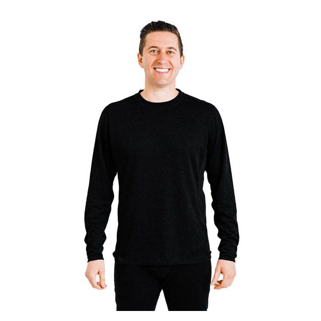 Hot Chillys Double Layer Crew Black