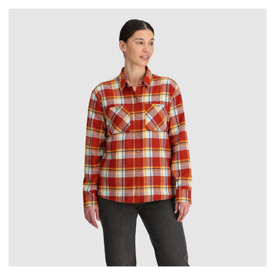 Outdoor Research Feedback Flannel Twill Shirt Fjord Plaid