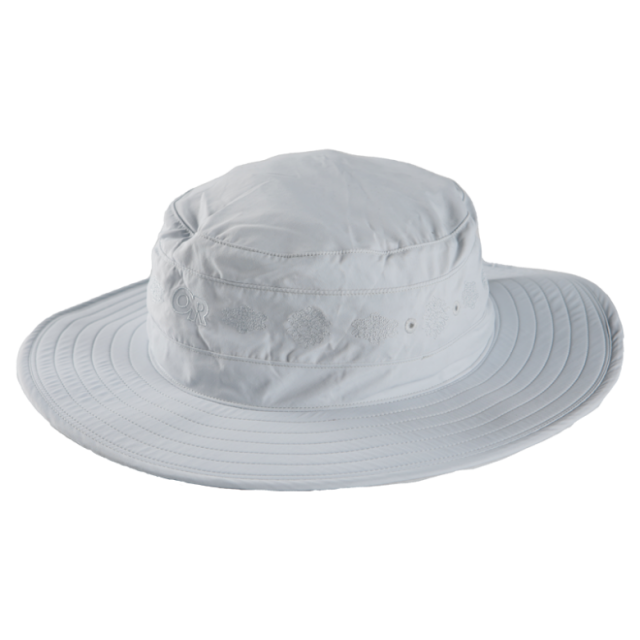 Outdoor Research Solar Roller Sun Hat Titanium-Rice Embroidery
