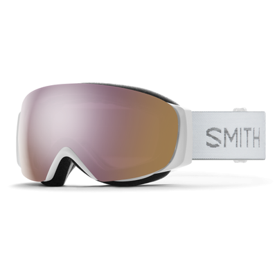 Smith Optics I/o Mag S White Chunky Knit - ChromaPop Everyday Rose Gold Mirror