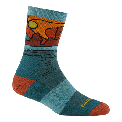 Darn Tough Womens Celeste Micro Crew Midweight With Cushion Teal
