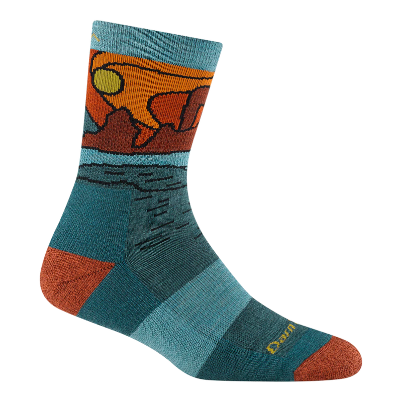 Darn Tough Womens Celeste Micro Crew Midweight With Cushion Teal
