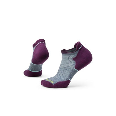 Smartwool Run Targeted Cushion Low Ankle Socks Pewter Blue