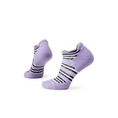 Smartwool Run Targeted Cushion Stripe Low Ankle Socks Ultra Violet
