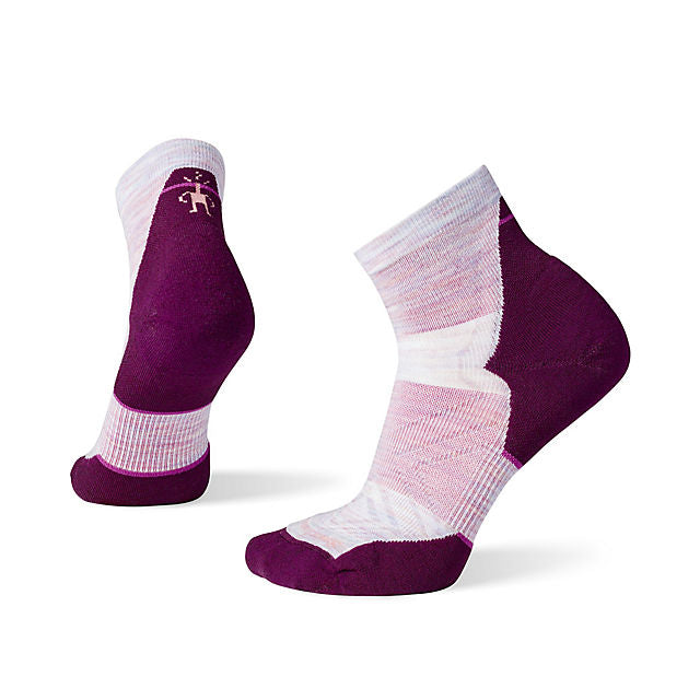 Smartwool Run Targeted Cushion Ankle Socks Purple Eclipse