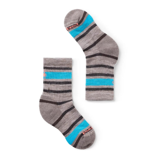 Smartwool Hike Light Cushion Striped Crew Socks Fossil