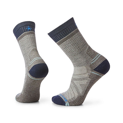 Smartwool Hike Light Cushion Winding Trail Crew Socks Taupe-Natural Marl