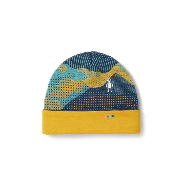 Smartwool Thermal Merino Reversible Cuffed Beanie Blueberry Mtn Scape