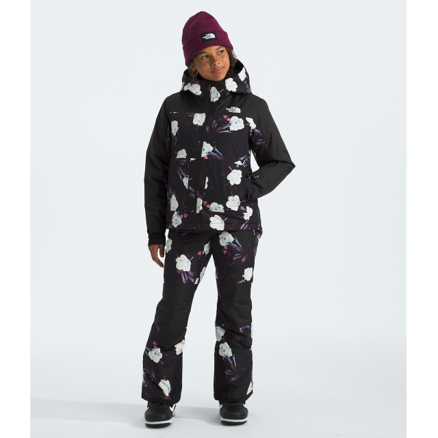 The North Face Freedom Insulated Jacket TNF Black Winter Flowers Print