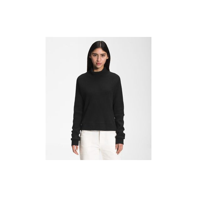 The North Face L/s Mock Neck Chabot TNF Black