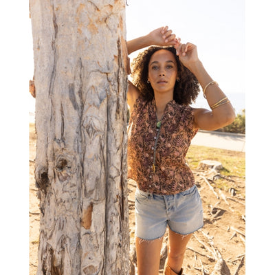 Carve Designs Reagan Top Rum Floral