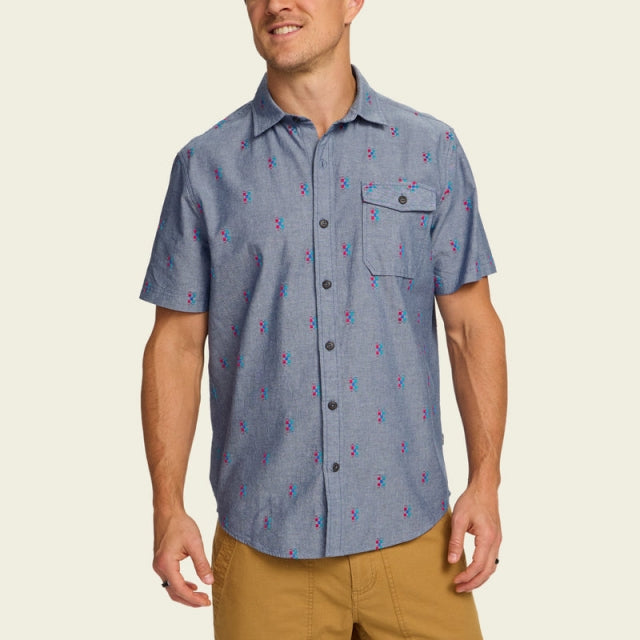 Howler Brothers San Gabriel Shirt Refractions : Indigo