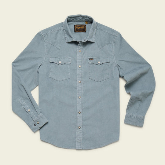 Mens Banning Corduroy Snapshirt - Mink Brown
