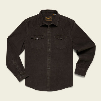 Howler Brothers Banning Corduroy Snapshirt Antique Black