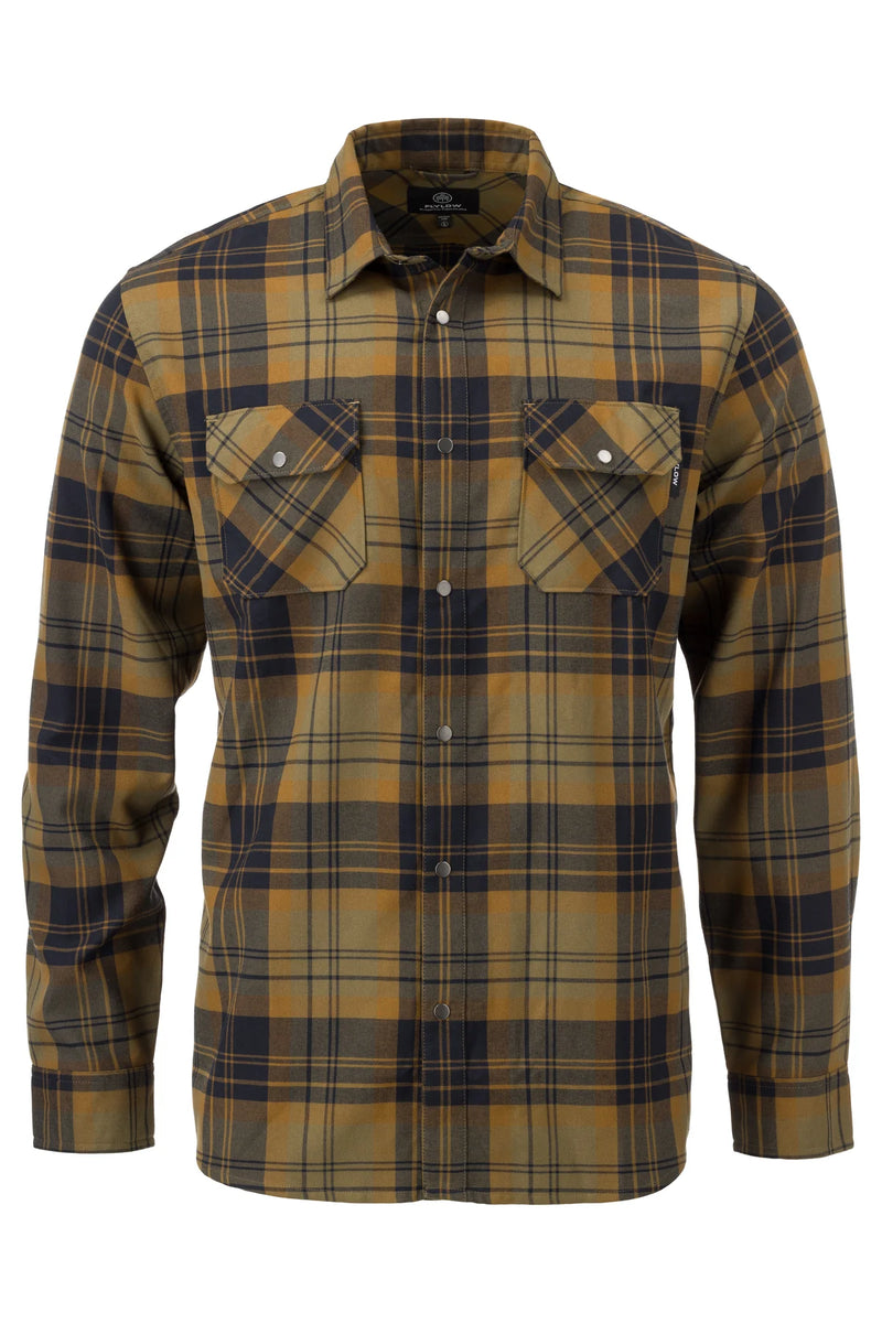 Flylow Gear Handlebar Tech Flannel - M`S Rye/Black