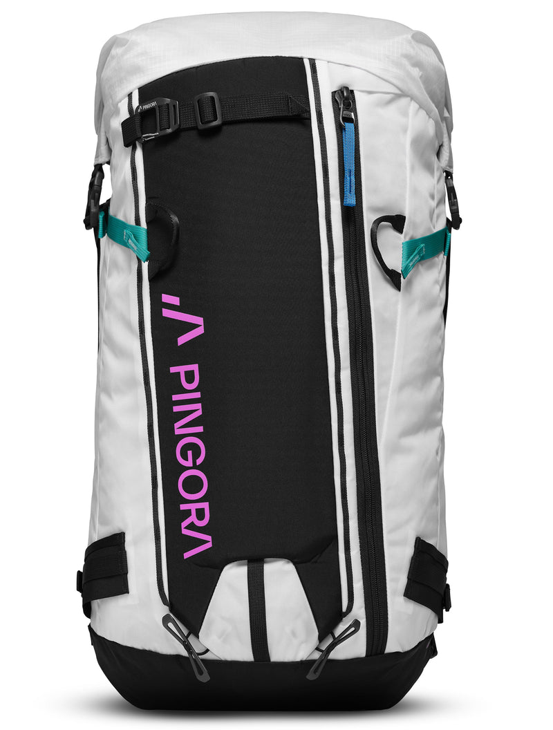 Pingora Vivid 35 Liter Backcountry Ski Pack Lasers White