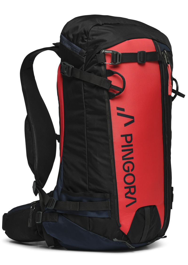 Pingora Vivid 27 Liter Backcountry Ski Pack Patrol Red