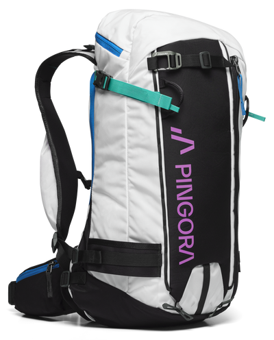 Pingora Vivid 27 Liter Backcountry Ski Pack Lasers White